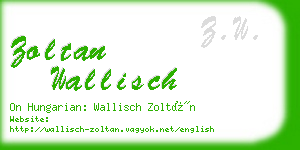 zoltan wallisch business card